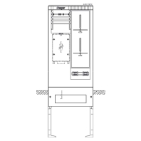 Equipped meter cabinet IP44 1710x583mm ZAS175EF9