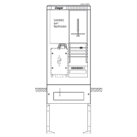 Equipped meter cabinet IP44 1710x583mm ZAS175MF9