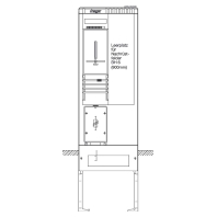 Equipped meter cabinet IP44 2010x583mm ZAS205EM2