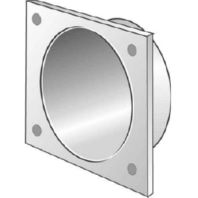 Perforated grille - Connection piece DN100, L-AS 100