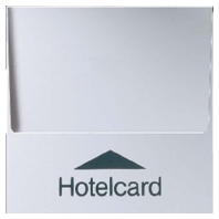 Hotelcard-Schalter alu ohne Taster-Einsatz A 590 CARD AL