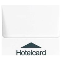 Cover plate for switch/push button white LS 590 CARD WW