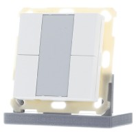 KNX Push Button 55 4-fold, White matt finish BE-TA5504.02