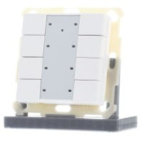 KNX Push Button Plus 55 8-fold, White glossy finish BE-TA55P8.G2