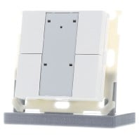 KNX Push Button Plus TS 55 4-fold, White glossy finish BE-TA55T4.G2