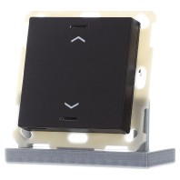 KNX Push Button Lite 55 1-fold, RGBW, blinds, Black matt BE-TAL550106.A1