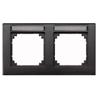 Frame 2-gang anthracite 472214