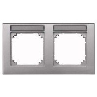 Frame 2-gang aluminium 472260