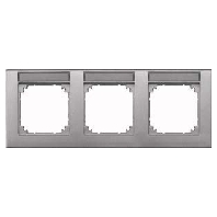 Frame 3-gang aluminium 472360