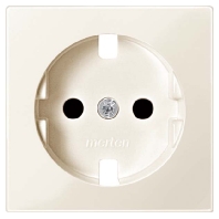 Socket outlet (receptacle) cream white MEG2330-0344