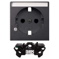 Socket outlet (receptacle) anthracite MEG2333-0414