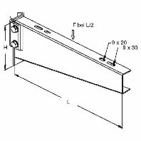 Clamping console for cable support KTTS 300