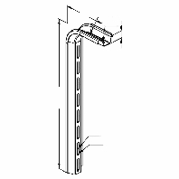Ceiling profile for cable tray 663mm TKS 600