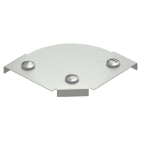 Bend cover for cable tray 100mm DFBM 90 100 A2