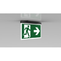 LED-Rettungszeichenleuchte ZB + ML, anthrazit AGC009ML-AZ
