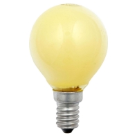 Round lamp 15W 230V E14 yellow 40262