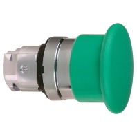 Mushroom-button actuator green IP66 ZB4BC3