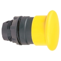 Mushroom-button actuator yellow IP66 ZB5AC5