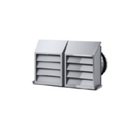 External louvre grille - Intake/outlet grille, powder-coated sheet steel, KWG 125