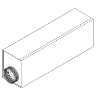 Sound absorber rectangular air duct LWF SR 160 - 0,5