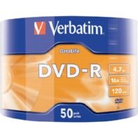 Digital memory - DVD-R 4.7GB/120Min 16xEco Pack (50Disc), VERBATIM 43791 (quantity: 50)