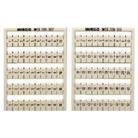 Label for terminal block 5mm white 209-611