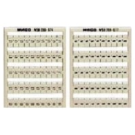 Label for terminal block 5mm white 209-652