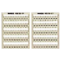 Label for terminal block 5mm white 209-674