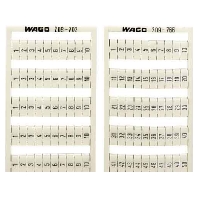 Label for terminal block 4mm white 209-708