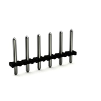 Free connector for printed circuit - THR pin header solder pin 1.4 mm, straight, black, 2092-1704/200-000