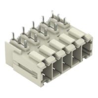 Free connector for printed circuit - THT pin header angled, light grey, 831-3645