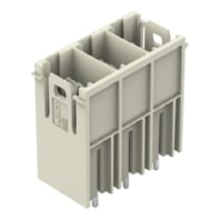 Free connector for printed circuit - THT pin header solder pin 1.2x1.2, straight, light grey, 832-3603