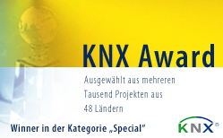 eibmarkt®.com GmbH gewinnt KNX® AWARD, weitere Informationen zum Projekt finden Sie auf www.eibmarkt.de