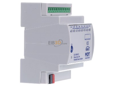 View on the left MDT BE-08000.02 EIB/KNX Binary Input 8-fold, 4SU MDRC, Contact Inputs, 
