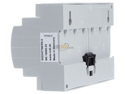 View on the right MDT BE-16000.02 EIB/KNX Binary Input 16-fold, 8SU MDRC, Contact Inputs, 
