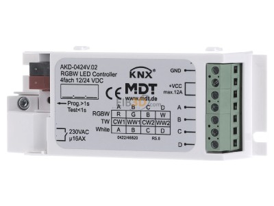 Frontansicht MDT AKD-0424V.02 KNX/EIB RGBW LED Controller fr LED Stripes 