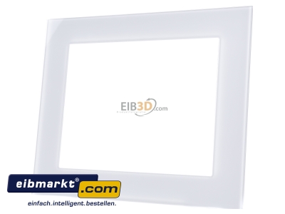 Front view MDT VCB-10WS.03 VisuControl, ACC. 10'' Glass cover frame, white - 
