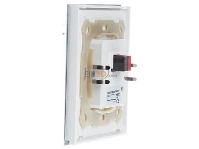 View on the right MDT BE-GTL2TW.B1 EIB, KNX, Glass Push Button II Lite 2-fold, RGBW, switch, with temperature sensor, White - 
