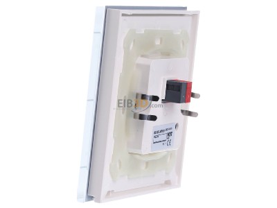 View on the right MDT BE-GTL4TW.01 EIB, KNX, Glass Push Button II Lite 4-fold, RGBW, neutral, with temperature sensor, White, 
