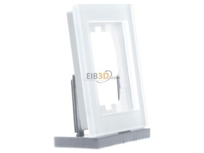 View on the left MDT BE-GTR163W.01 Glass cover frame 1-fold for 63 mm systems, White 
