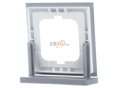 Back view MDT BE-GTR163W.01 Glass cover frame 1-fold for 63 mm systems, White 
