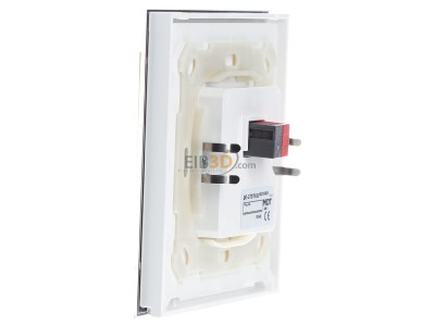 View on the right MDT BE-GT2TW.02 KNX Glass Push Button II Smart with temperature sensor, White -novelty
