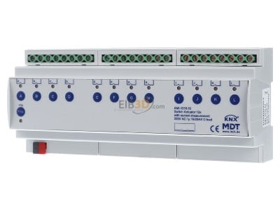 Frontansicht MDT AMI-1216.03 KNX Schaltaktor 12-fach, 12TE, REG 