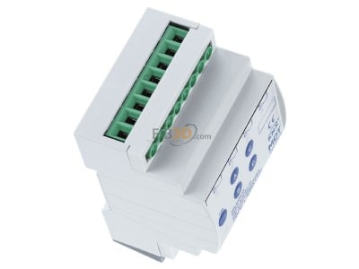 View top left MDT AMI-0416.03 KNX Switch Actuator 4-fold, 4SU MDRC, 16/20 A, 230 V AC, C-load, 200 F, current measurement 
