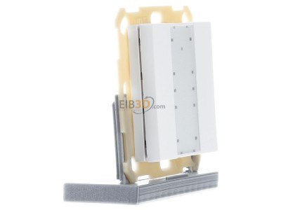 View on the left MDT BE-TA5502.02 KNX Push Button 55 2-fold, White matt finish 
