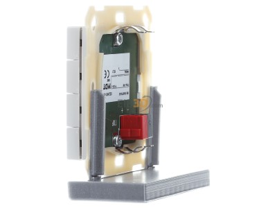 View on the right MDT BE-TA55T8.G2 KNX Push Button Plus TS 55 8-fold, White glossy finish 
