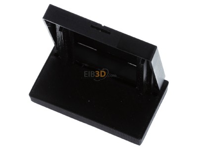 Top rear view MDT BE-TAL55W206.01 Rocker for the KNX Push Button Light 55 2 gang, Black matt, neutral 
