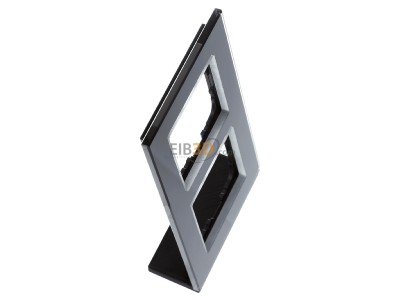 View top left MDT BE-GTR2S.01S MDT Glass cover frame 2-fold for 55 mm systems, Black - 
