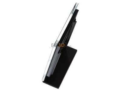 View top right MDT BE-GTR2S.01S MDT Glass cover frame 2-fold for 55 mm systems, Black - 
