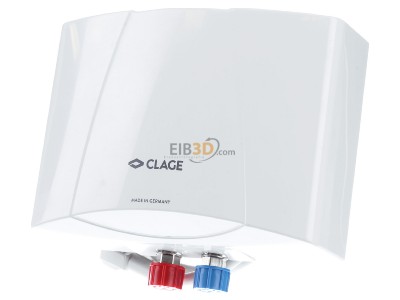 Front view Clage 1500-17103 Small instantaneous water heater M3/SMB with fitting 3.5kW/230V above table,_- Promotional item
